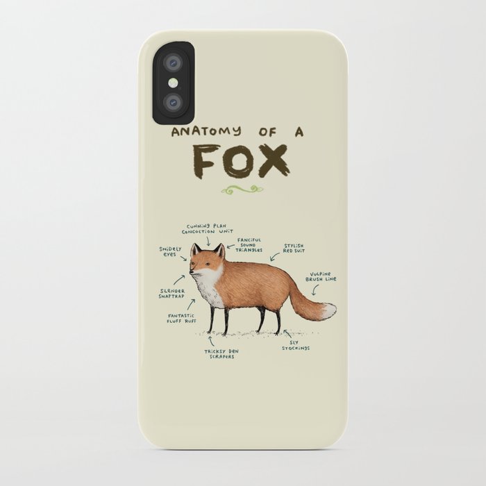 anatomy of a fox iphone case