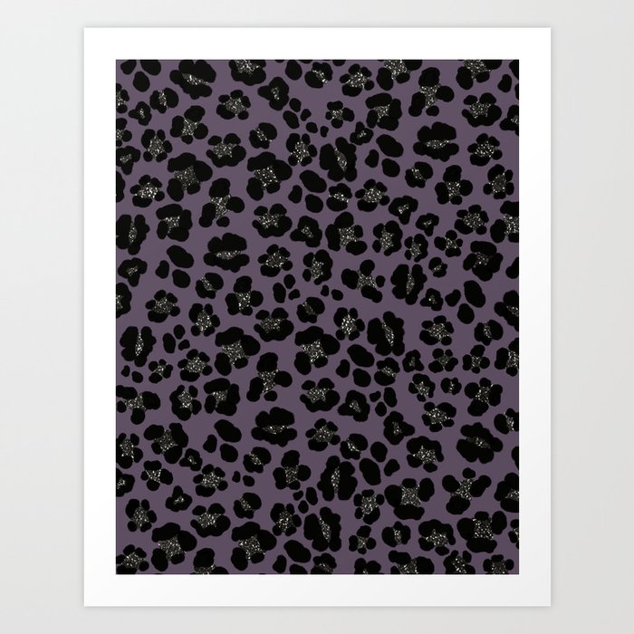 Leopard Print Glam #3 (Faux Glitter) #pattern #decor #art #society6 Art Print