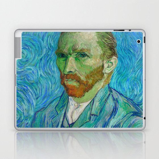 Self-Portrait, 1889 by Vincent van Gogh Laptop & iPad Skin