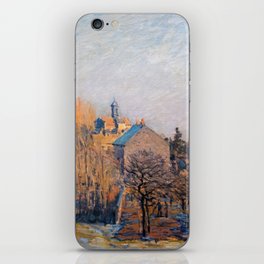 Alfred Sisley - Frosty Morning in Louveciennes iPhone Skin