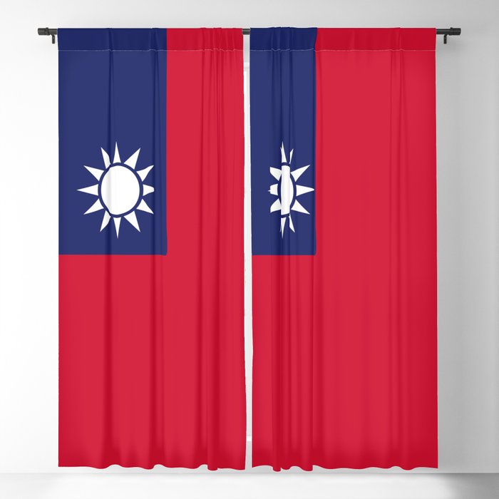 Taiwan flag emblem Blackout Curtain