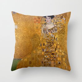 The Woman In Gold Bloch-Bauer I by Gustav Klimt Throw Pillow