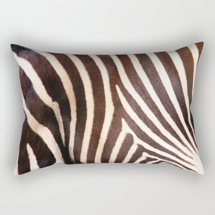 Elegant Zebra Rectangular Pillow