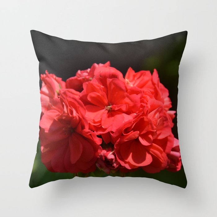 Red flower  Throw Pillow