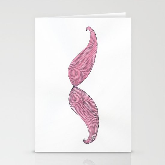 Mustache Stationery Cards
