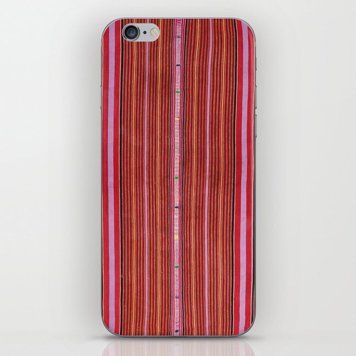 Vintage Guatemalan Colorful Striped Textile Pattern iPhone Skin