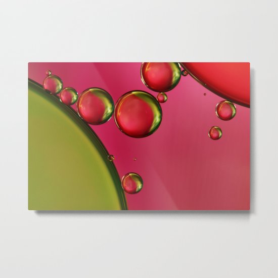 Lime Green & Strawberry Metal Print