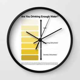 Pee Color Chart / Urine Color Chart Wall Clock