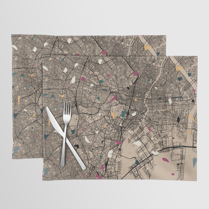 TOKYO Japan - City Map Collage Placemat