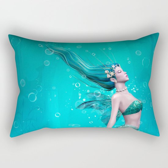Underwater Mermaid Rectangular Pillow