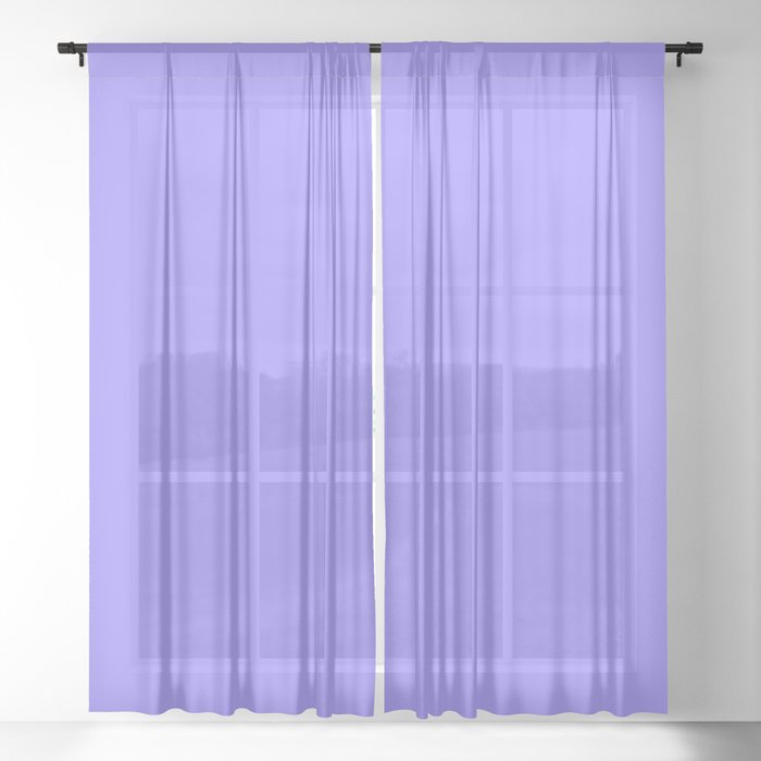 Lavender-Blue Shadow Sheer Curtain