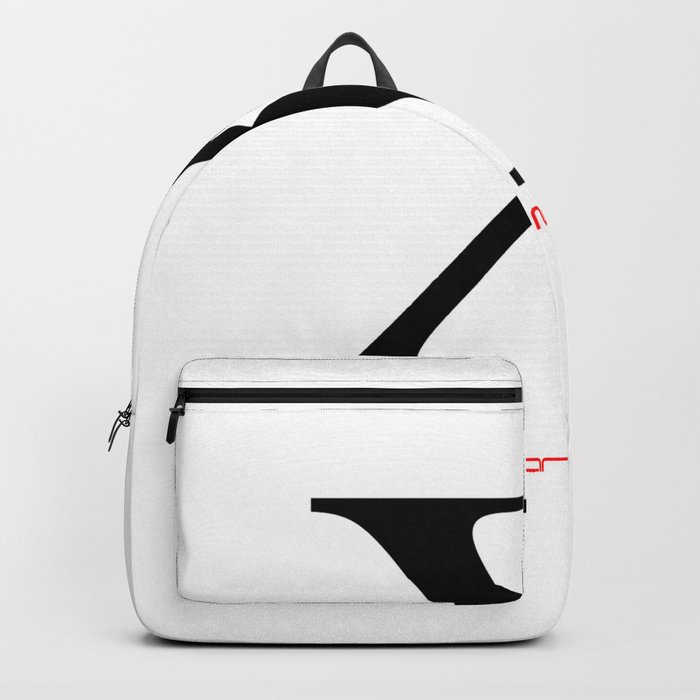 X By Any Means Necessary Malcolm X in White Motif Backpack by