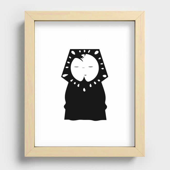 Crecre Silhouette Recessed Framed Print