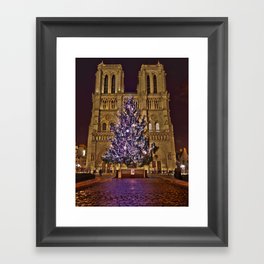 Joyeux Noël à Paris // Merry Christmas from Paris Framed Art Print
