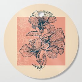 Hibiscus Colors Cutting Board