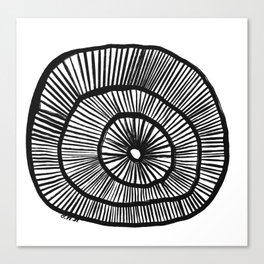 Circles in circles in circles in Canvas Print