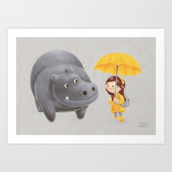 Rain Drops Art Print