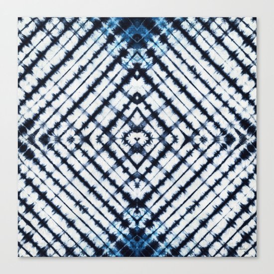 Diamonds Indigo Canvas Print