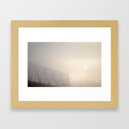 Veiled Sunrise Framed Art Print