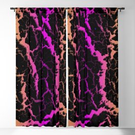 Cracked Space Lava - Yellow/Pink Blackout Curtain