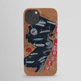 NEW JERSEY map iPhone Case