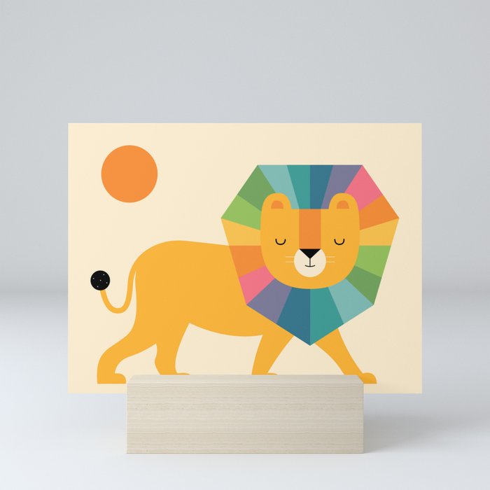 Lion Shine Mini Art Print