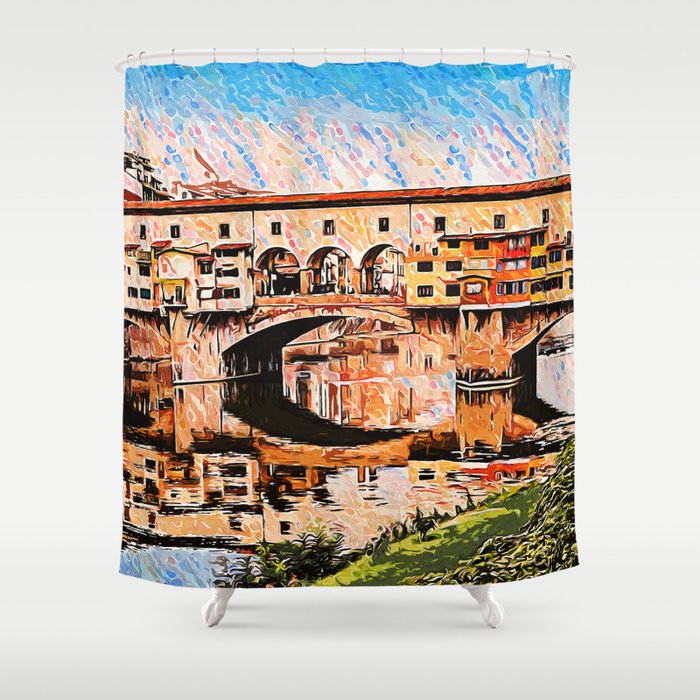 Florence, Ponte Vecchio Shower Curtain