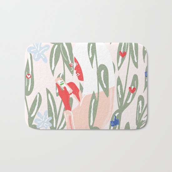 Planting The Social Life Bath Mat