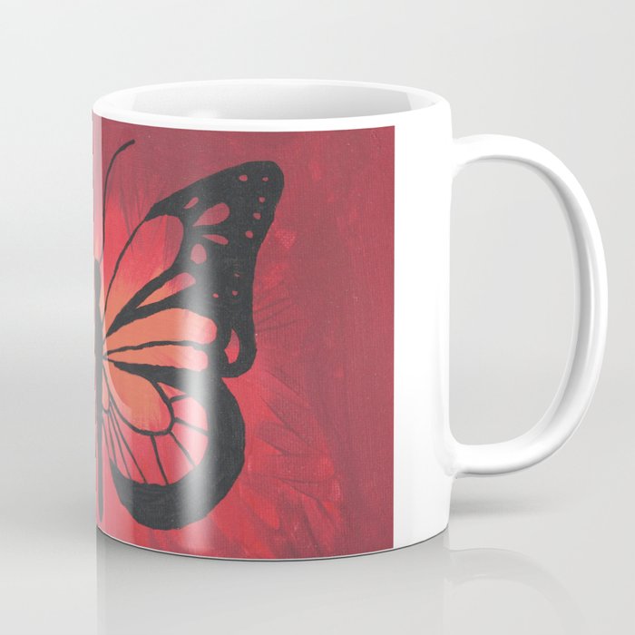 Butterfly Acrylic Painting Coffee Mug By Alexispassmore Society6