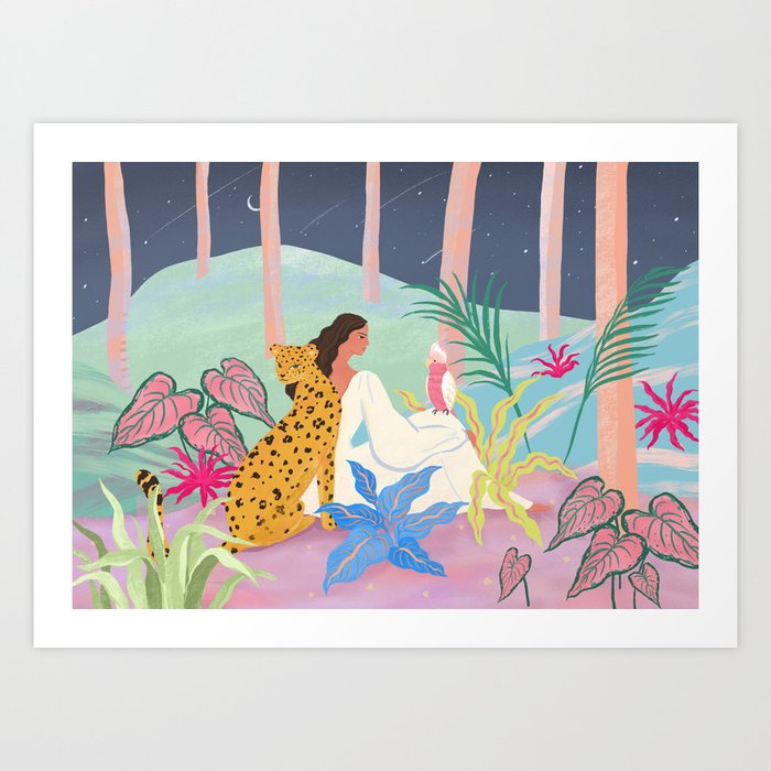 Better Together at Night  Art Print