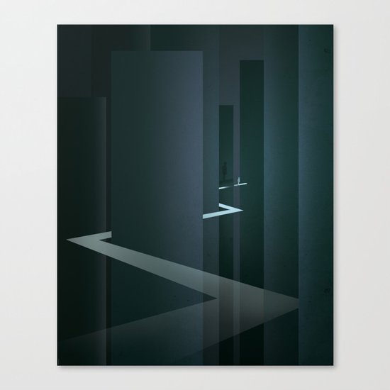 Smooth Minimal - Silver Surfer Canvas Print