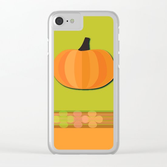 Pumpkins Time Clear iPhone Case