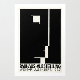 Herbert Bayer - Carte postale pour l’exposition Bauhaus, 1923 Art Print