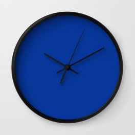 Simply Solid - Princess Blue Wall Clock | Clear, Modern, Simplistic, Singlecolor, Pure, Design, Simple, Simply, Solid, Color 