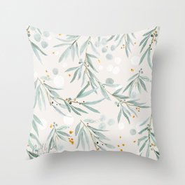 sage green throw pillow