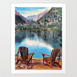 Adirondack Chairs Art Prints For Any Decor Style Society6
