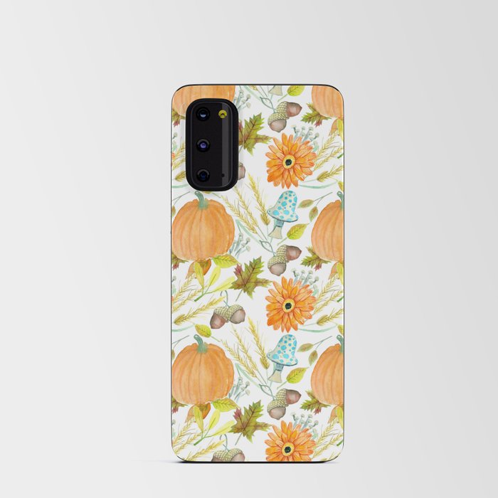 Autumn Harvest Pumpkins & Mushrooms Android Card Case