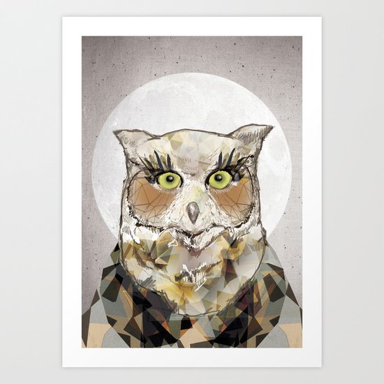 The Great Horned Owl Art Print