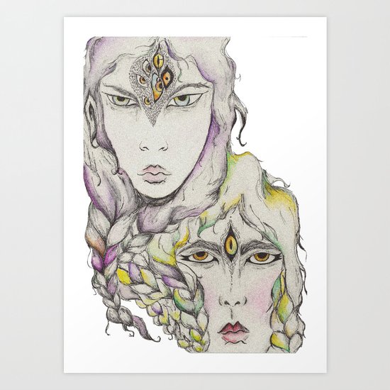Wood Elves Art Print