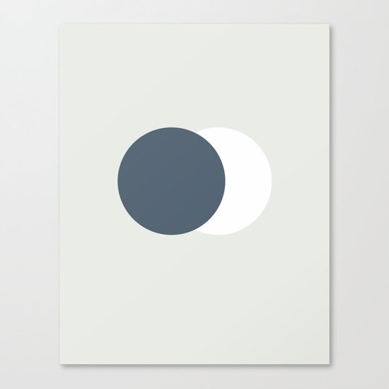Earth Moon Hug Canvas Print
