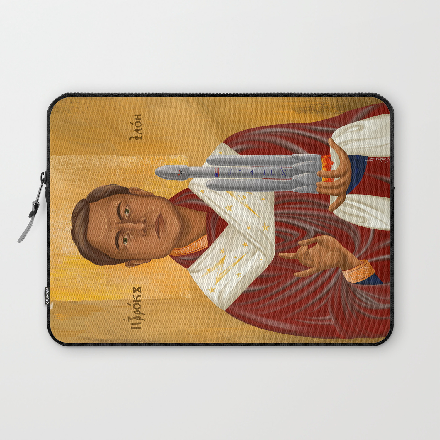 Holy Prophet Elon Musk Laptop Sleeve By Kbdstudio Society6