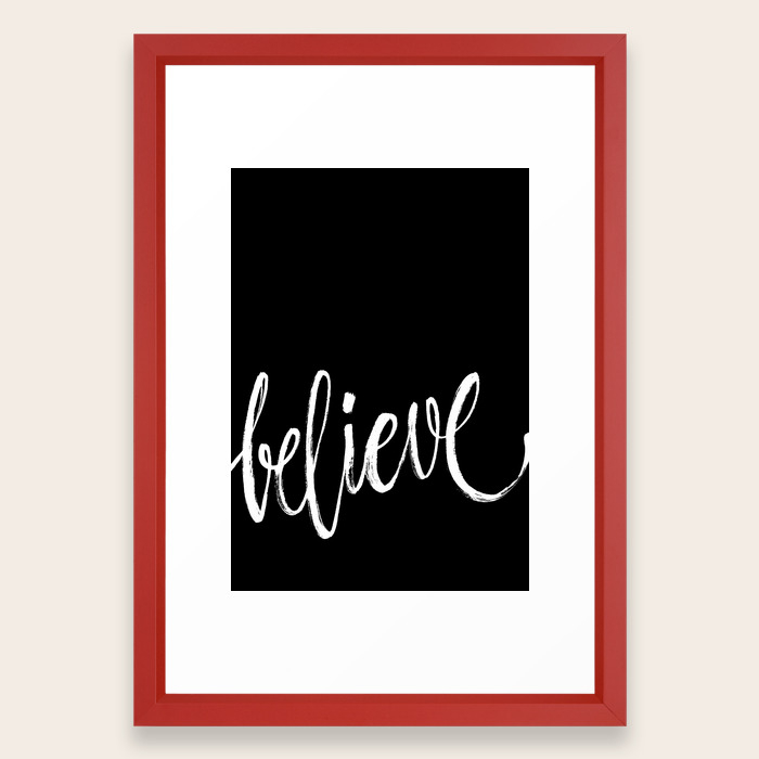 Believe Framed Art Print By Helenaecija Society6
