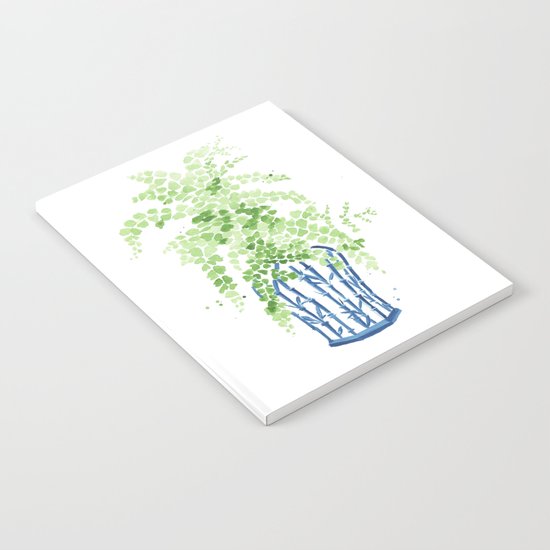 Ginger Jar + Maidenhair Fern Notebook