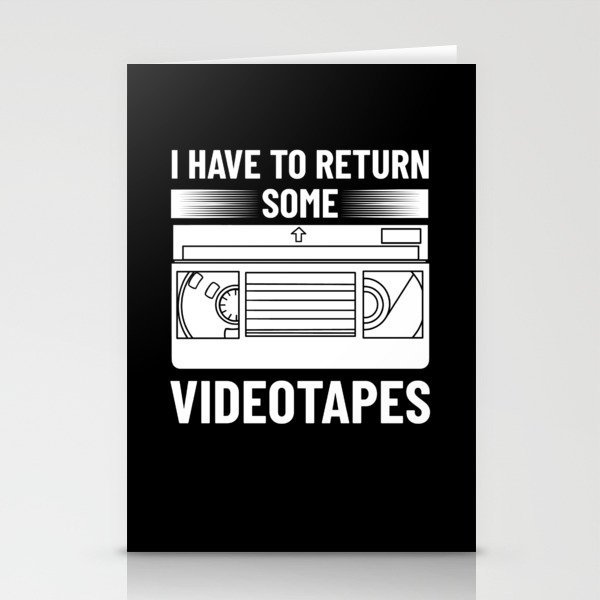 VHS Player Videotape Video Cassette Tape Recorder Stationery Cards
