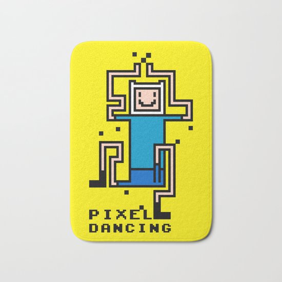 Pixel dancing Bath Mat
