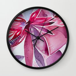 Bottle of Red Design 3 Wall Clock