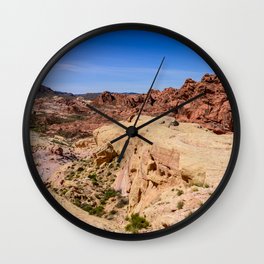 Coat-of-Many-Colors 0969 - Valley of Fire State Park, Nevada Wall Clock