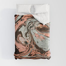 Abstract luxury painting marble Duvet Cover