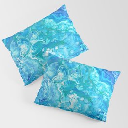 Aqua Ocean Blue Pillow Sham