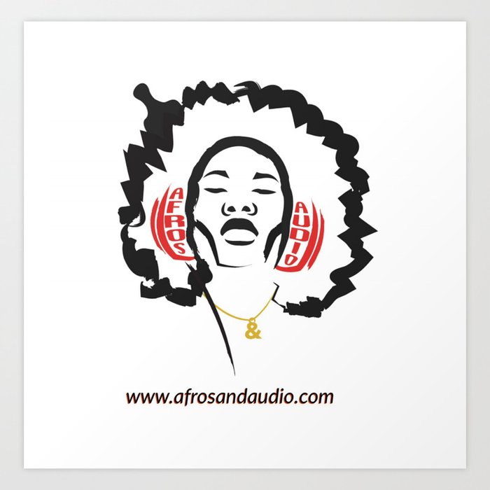 Afros & Audio Official Logo Art Print